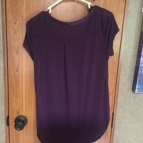 NWOT. Alfani Brand Eggplant Women’s S Blouse - Picture 4 of 9